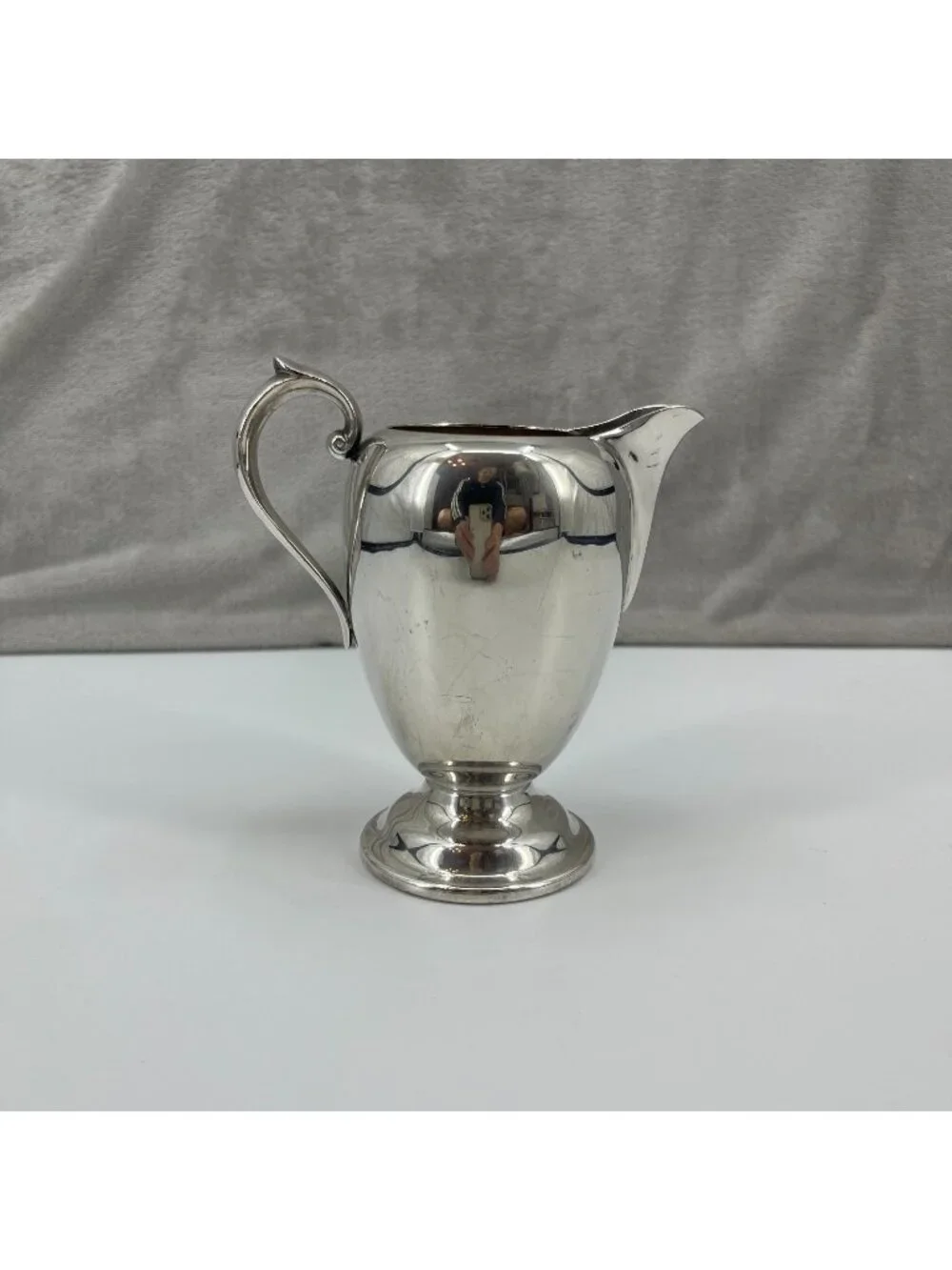 Gorham Vintage Silverplate 3/4 Pint Creamer Pitcher YC474 5.5 Inch No Monogram